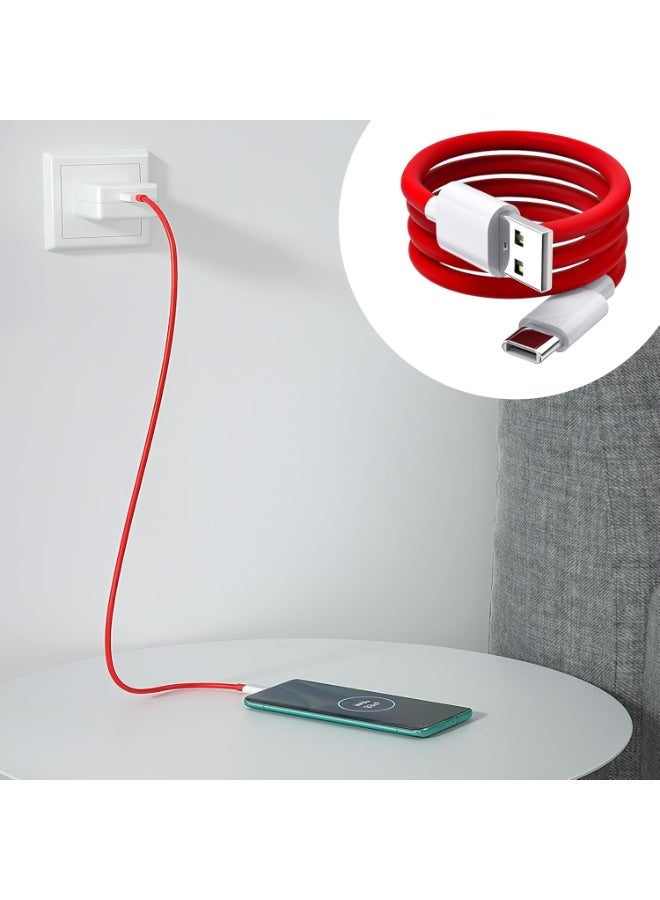 1Pack USB C Cable for OnePlus 15/14 /13/12/12R/11R/11/10/9/Nord CE/Nord N100 / 8T / 8/8 Pro / 7T / 7T Pro / 7/7 Pro / 6 / 6T / 5T / 5 / 3T / 3, USB Type C Fast Dash Charging Charge Data Cable - Image 4